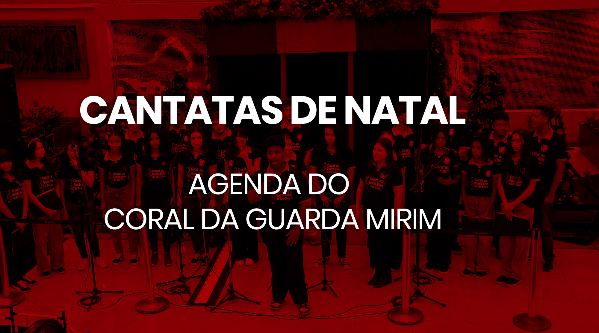 Imagem da notícia 'Coral da Guarda Mirim inicia agenda especial de apresentações de Natal'