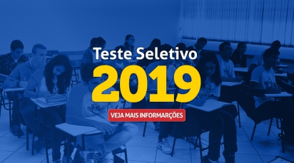 Imagem da notícia 'Teste Seletivo 2019: Data e Informações Importantes'