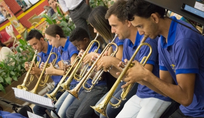 Imagem da notícia 'Banda Musical da Guarda Mirim se apresentou no Shopping'