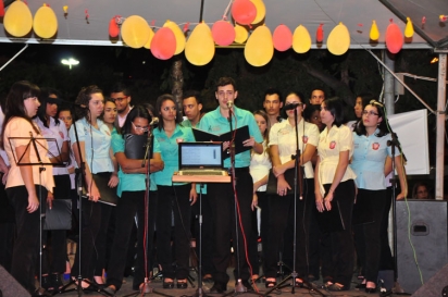 Imagem da notícia 'Apresentação do Coral da Guarda Mirim na campanha do GACC'
