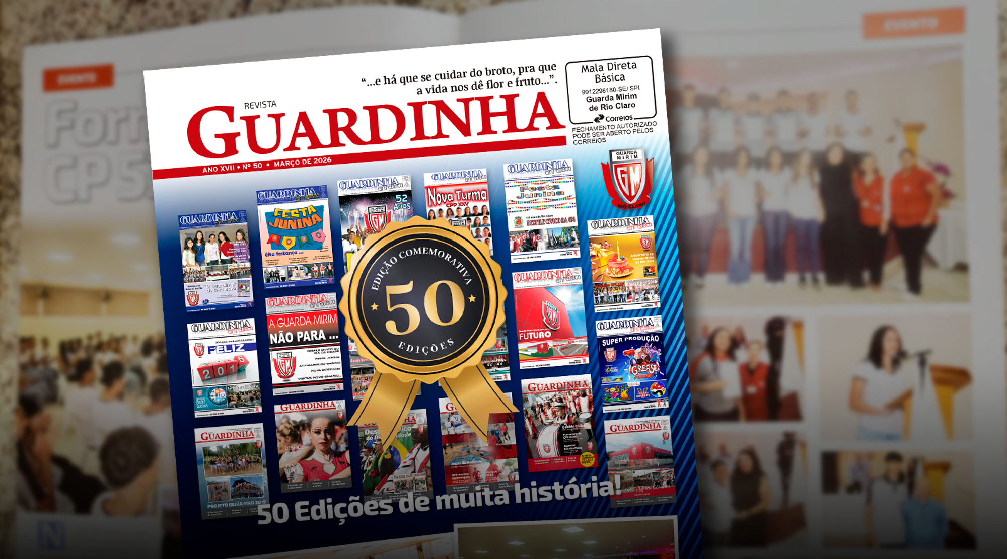 Foto de Guarda Mirim lança 50ª edição da Revista Guardinha
